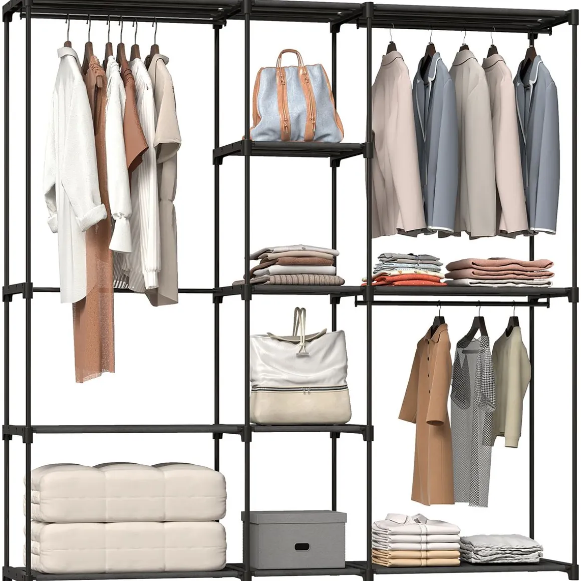 Armario Liora Homcom 8 estantes 185x43x182 cm