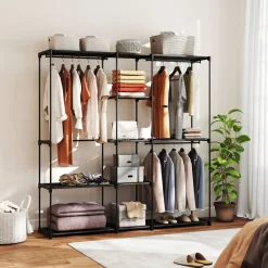Armario Liora Homcom 8 estantes 185x43x182 cm