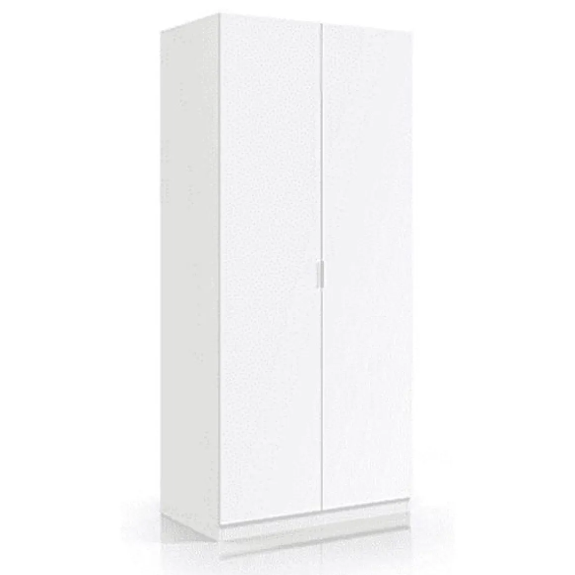 Armario Low Cost 2 puertas blanco 180x81,5x52 cm