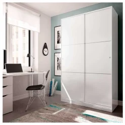 Armario Max 2 puertas correderas blanco 200x120x50 cm