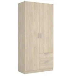 Armario Maxi 2 puertas abatibles con 2 cajones 215x100x52 cm