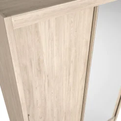 Armario Mijas 2 puertas correderas con espejo 215,5x150x58,9 cm