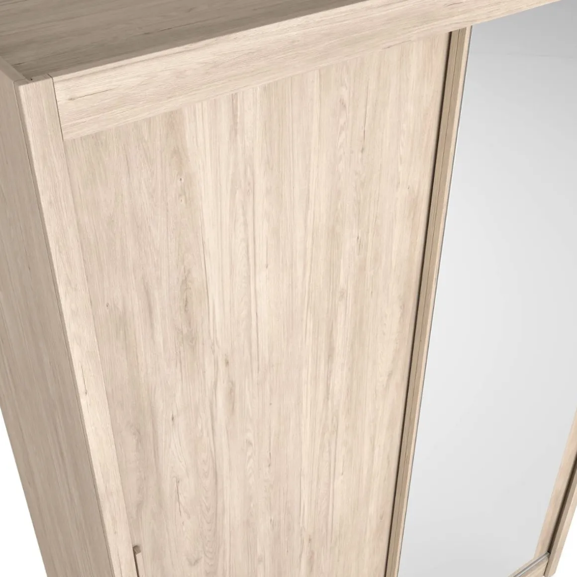 Armario Mijas 2 puertas correderas con espejo 215,5x150x58,9 cm
