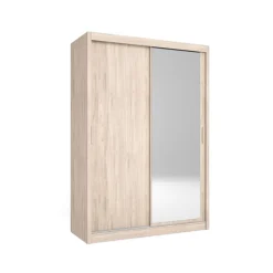 Armario Mijas 2 puertas correderas con espejo 215,5x150x58,9 cm