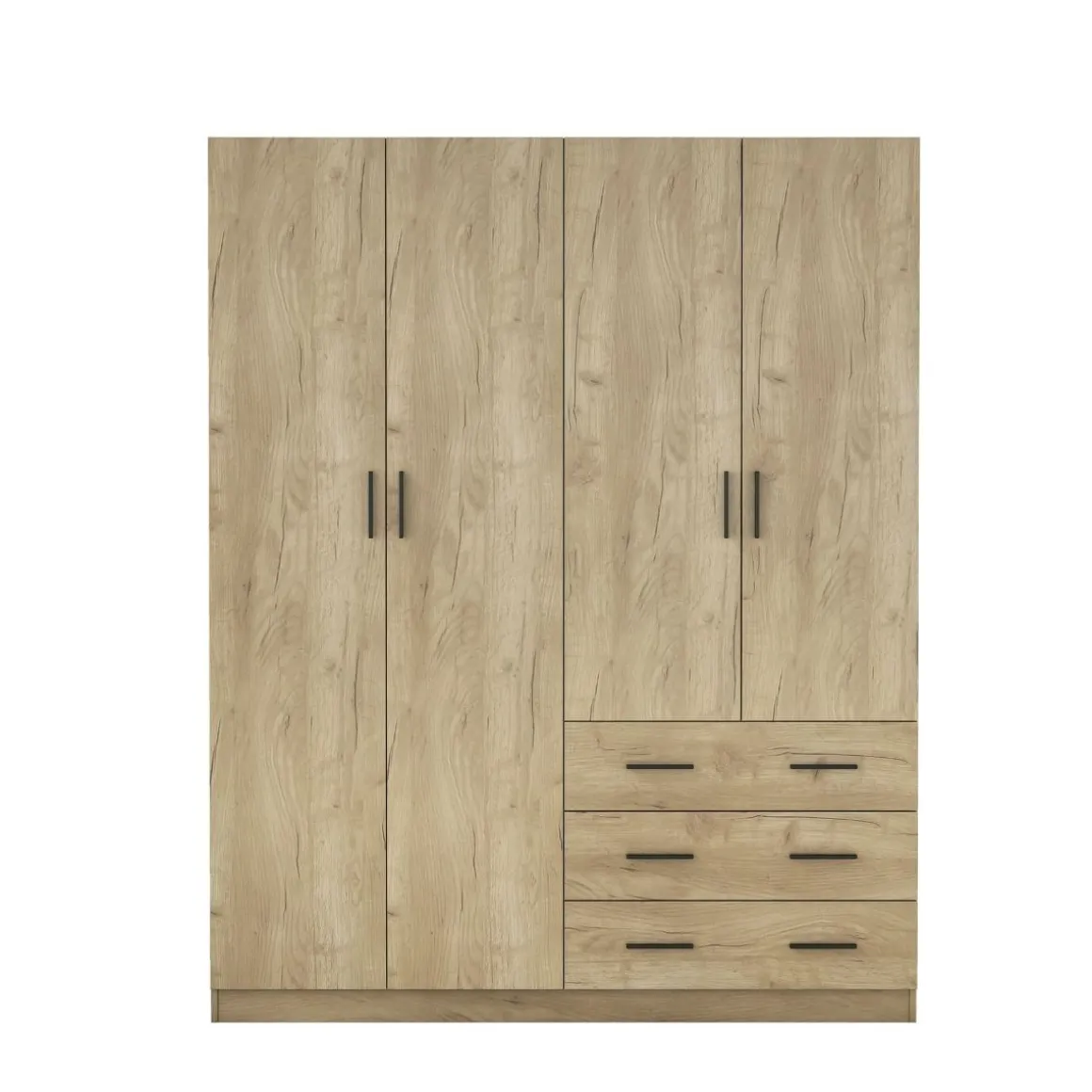Armario Monamer 4 puertas con 3 cajones 200x160x57,5 cm