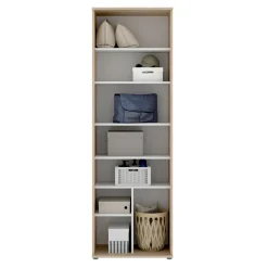 Armario multiusos Fit 2 puertas 6 estantes natural 190,2x60,9x35,3 cm