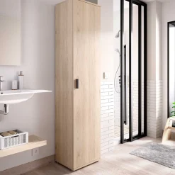 Armario multiusos Fit 1 puerta natural 190,2x38,8x35,3 cm