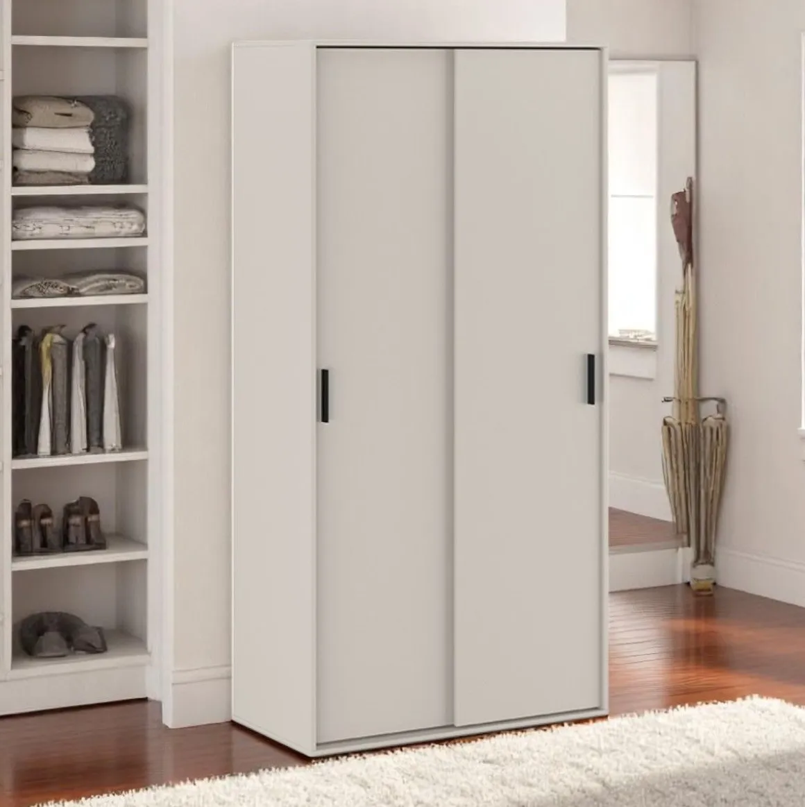 Armario New Aura 2 puertas correderas 200x100x49,8 cm