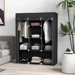 Armario Nova Homcom 8 estantes 162,5x125x43 cm