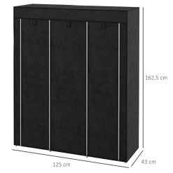 Armario Nova Homcom 8 estantes 162,5x125x43 cm