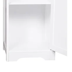 Armario para baño con estantes blanco 160x40x38 cm