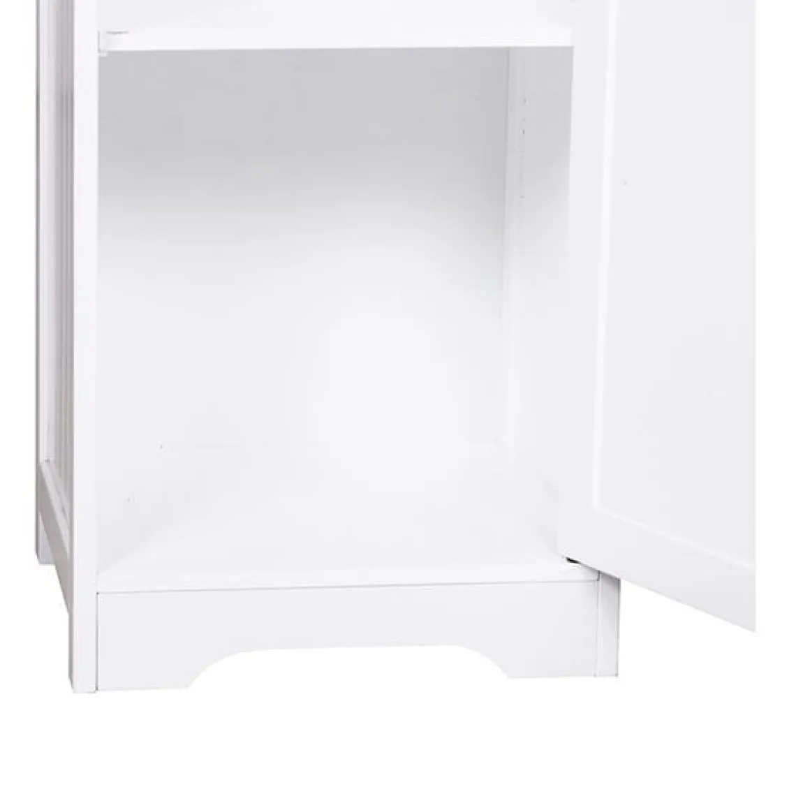 Armario para baño con estantes blanco 160x40x38 cm
