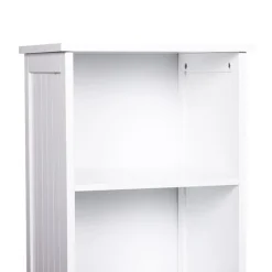 Armario para baño con estantes blanco 160x40x38 cm