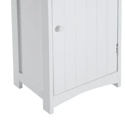 Armario para baño con estantes blanco 170x34x24 cm