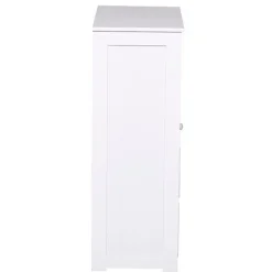 Armario para baño multifuncional madera blanco 83x56x30 cm