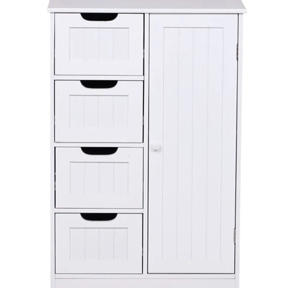 Armario para baño multifuncional madera blanco 83x56x30 cm