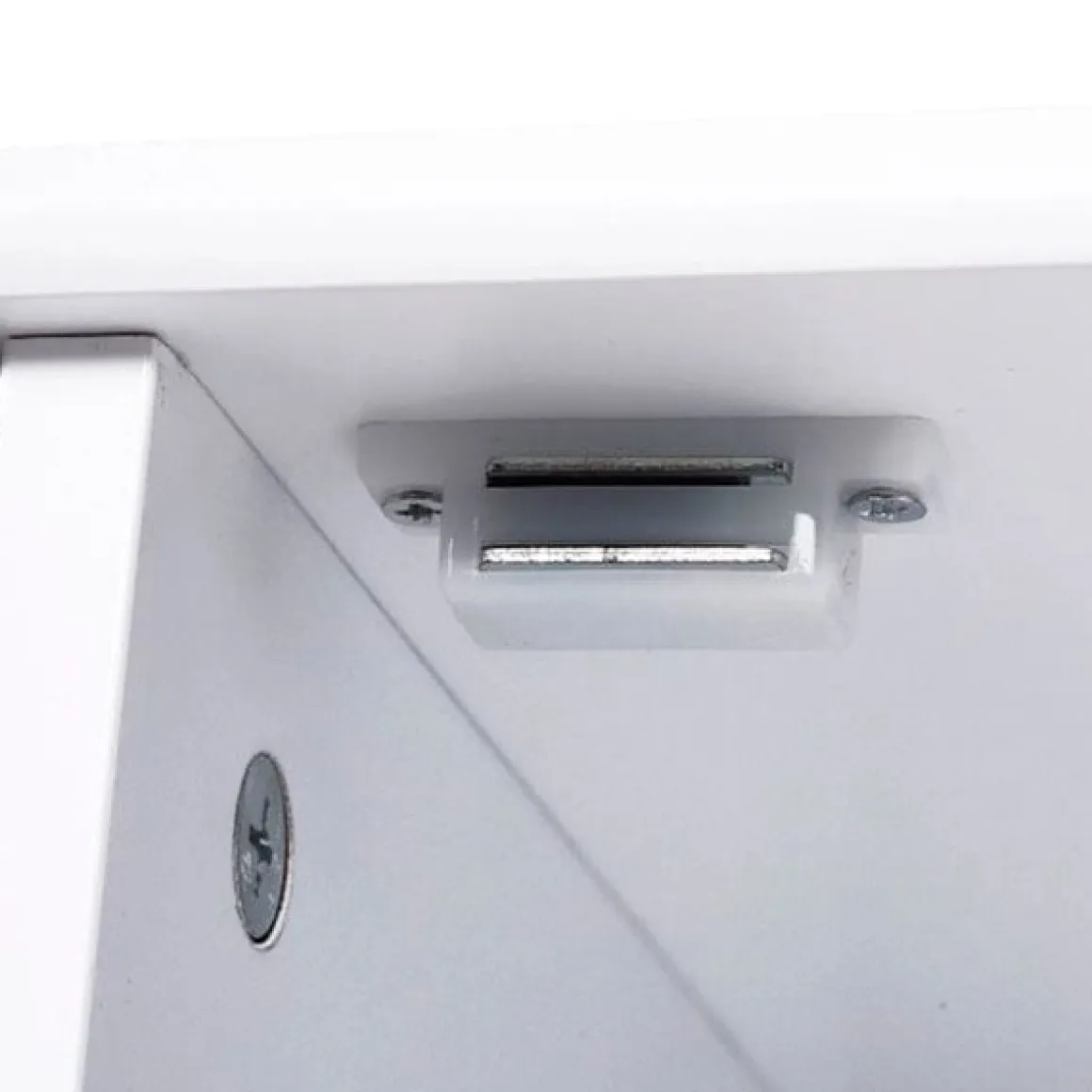 Armario para baño multifuncional madera blanco 83x56x30 cm