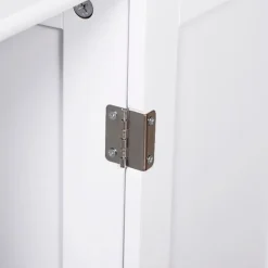 Armario para baño multifuncional madera blanco 83x56x30 cm