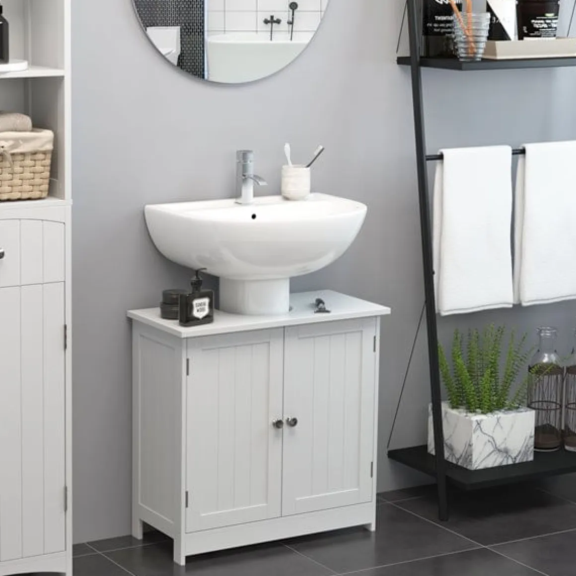 Armario para debajo del lavabo blanco 60x60x30 cm