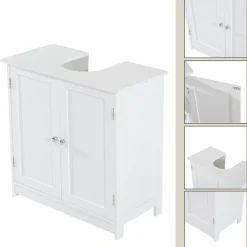 Armario para debajo del lavabo blanco 60x60x30 cm