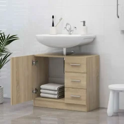 Armario para lavabo Kemba 1 armario + 3 cajones 54x63x30 cm