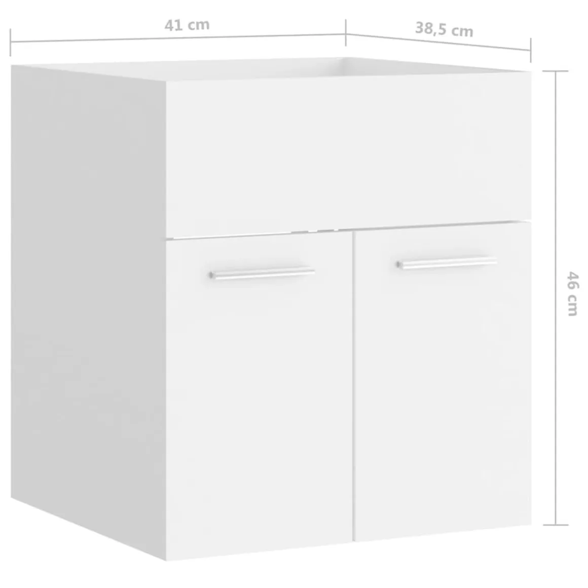 Armario para lavabo Trinidad 46x41x38,5 cm