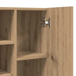 Armario para lavadora Nemo 2 puertas + 5 compartimentos 190x64x25,5 cm