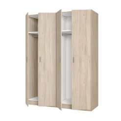 Armario River 4 puertas abatibles 197,5x150,4x52,6 cm