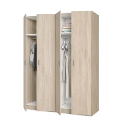 Armario River 4 puertas abatibles 197,5x150,4x52,6 cm
