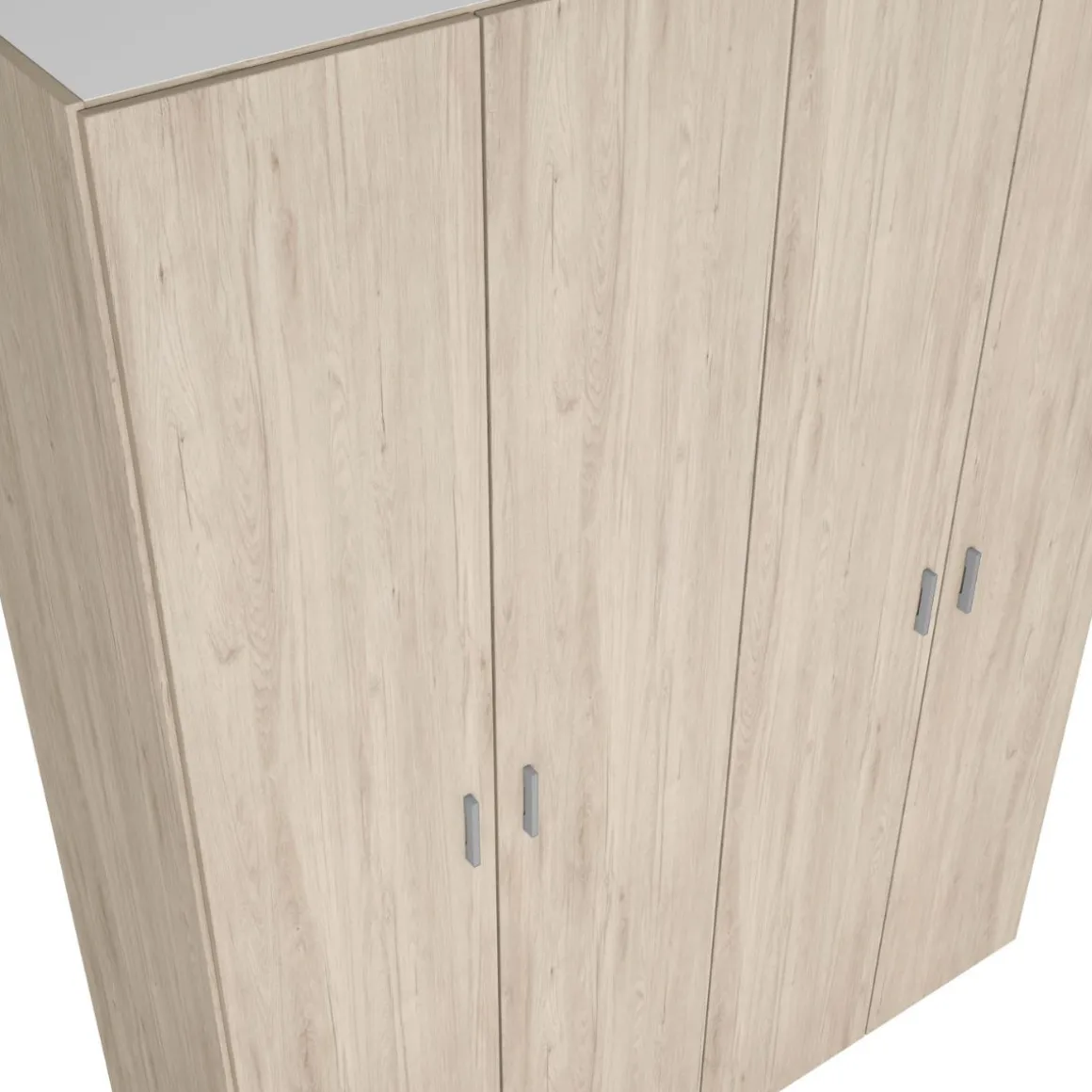 Armario River 4 puertas abatibles 197,5x150,4x52,6 cm