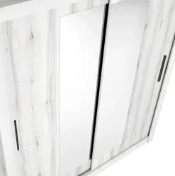Armario Sava 2 puertas correderas con espejo 201x182x58,7 cm