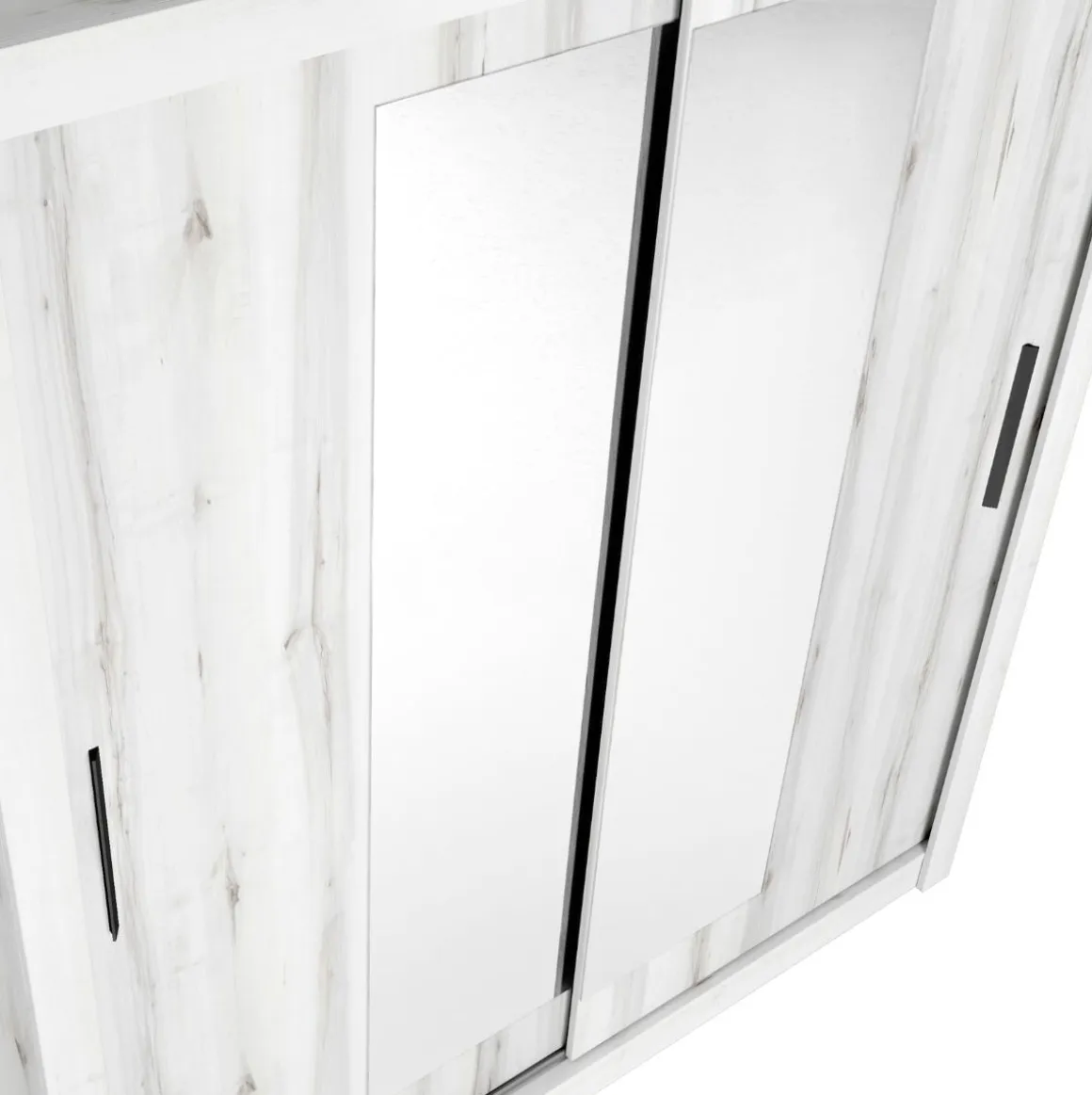 Armario Sava 2 puertas correderas con espejo 201x182x58,7 cm