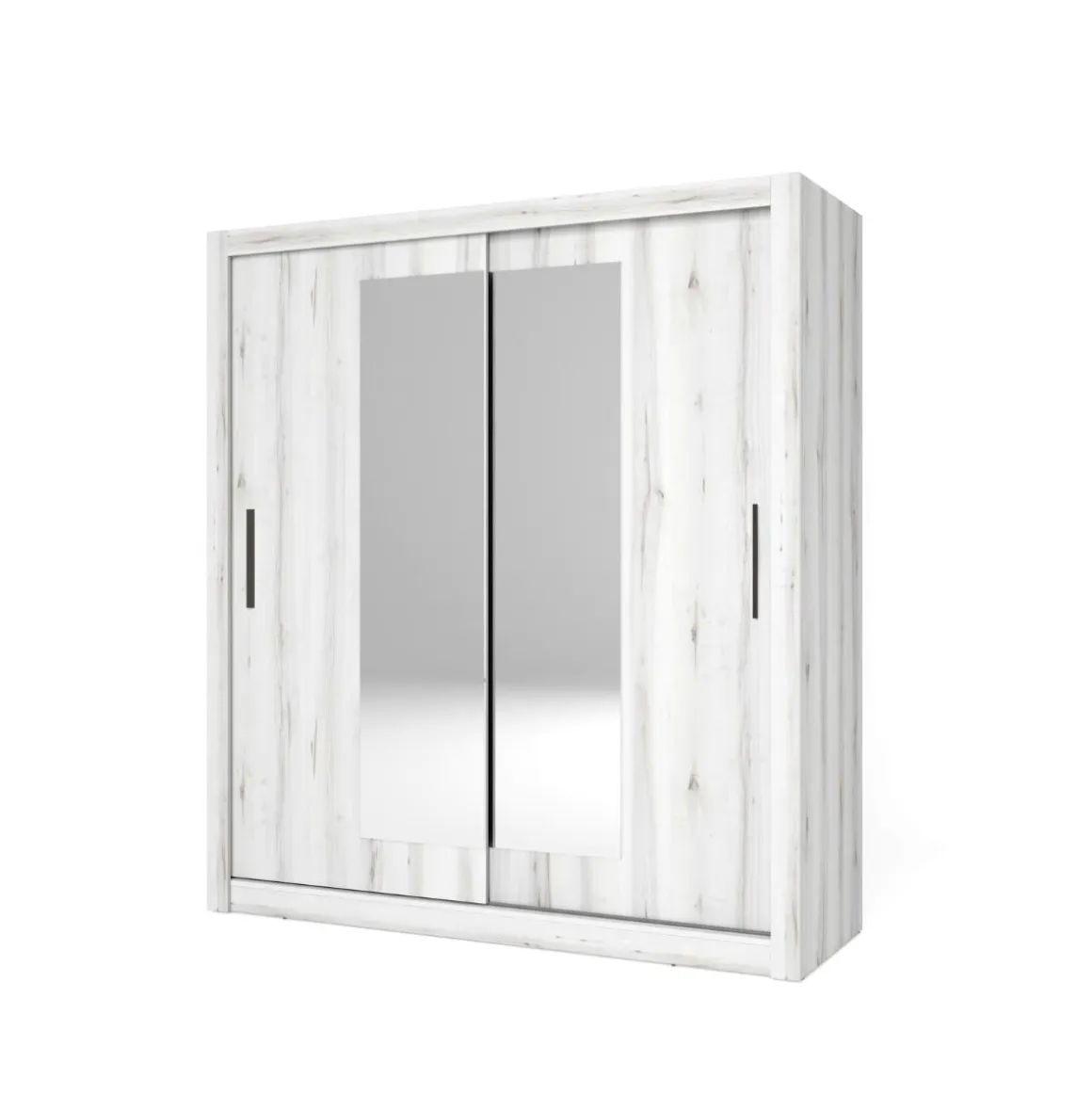 Armario Sava 2 puertas correderas con espejo 201x182x58,7 cm