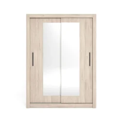Armario Sava 2 puertas correderas con espejo 201x150x58,7 cm