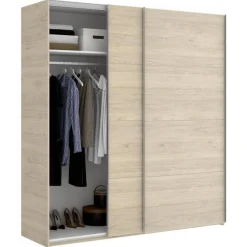 Armario Slide 2 puertas correderas 204x180x65 cm