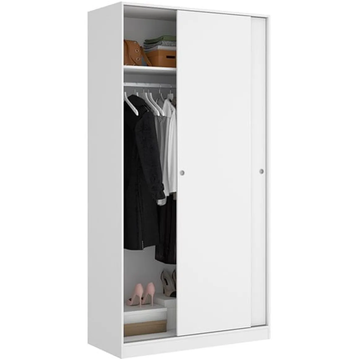 Armario Slide Plus 2 puertas correderas 204x100x50 cm