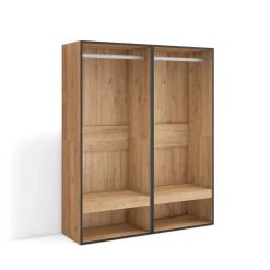 Armario vestidor Kroma con dos barras 145x120x35 cm