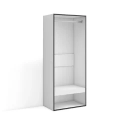 Armario vestidor Kroma módulo con barra y compartimento 145x60x35 cm