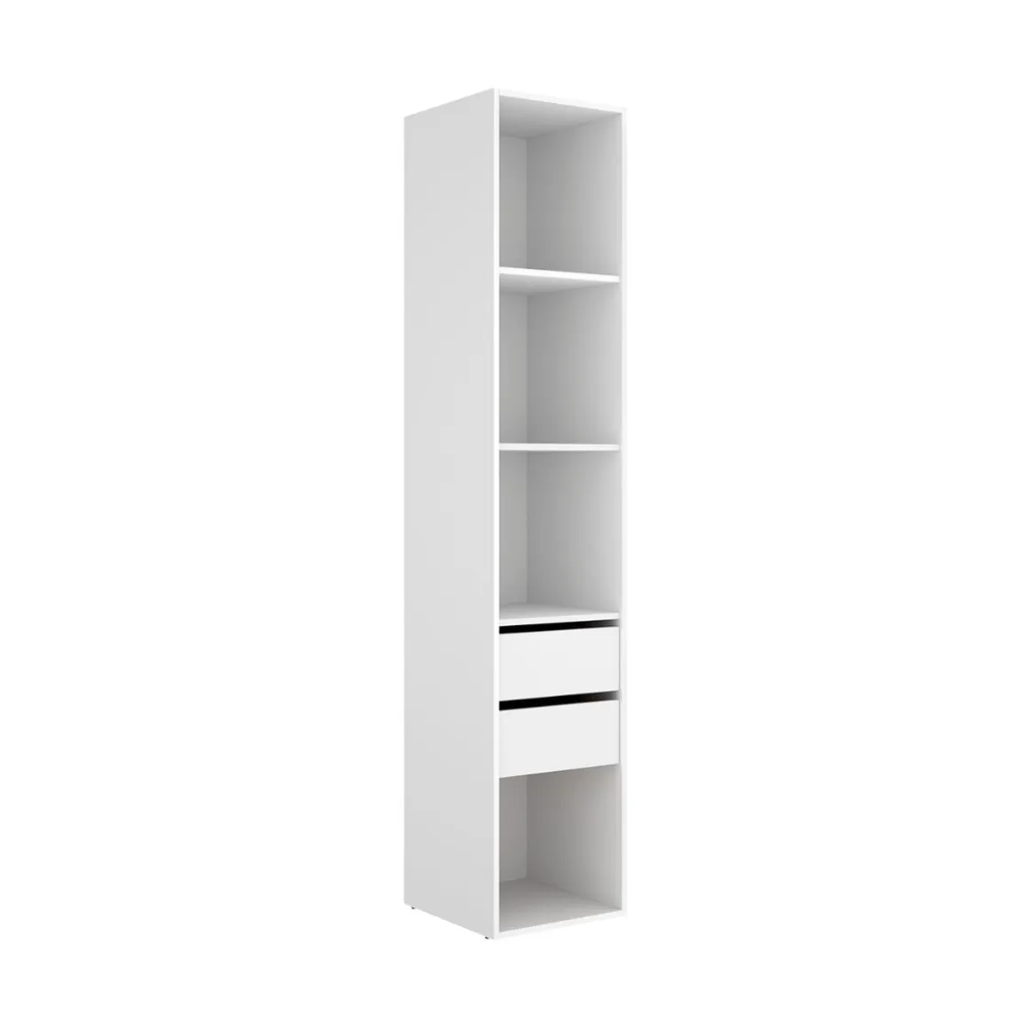 Armario vestidor Suit con trasera reversible blanco/natural 205x39,5x45 cm