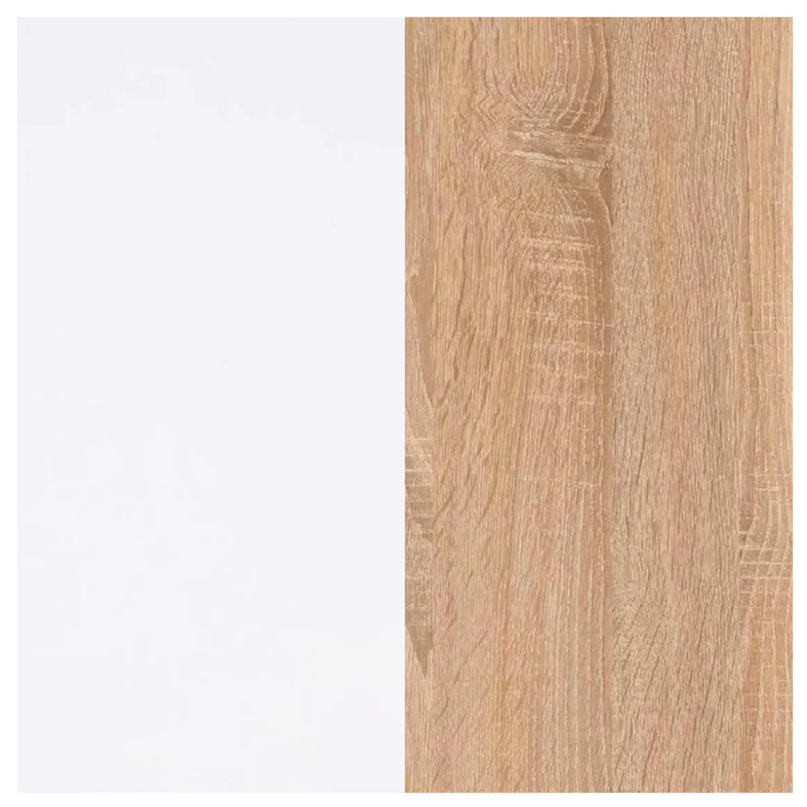 Armario Youth 2 puertas + 2 cajones blanco/madera 180x81,5x52 cm