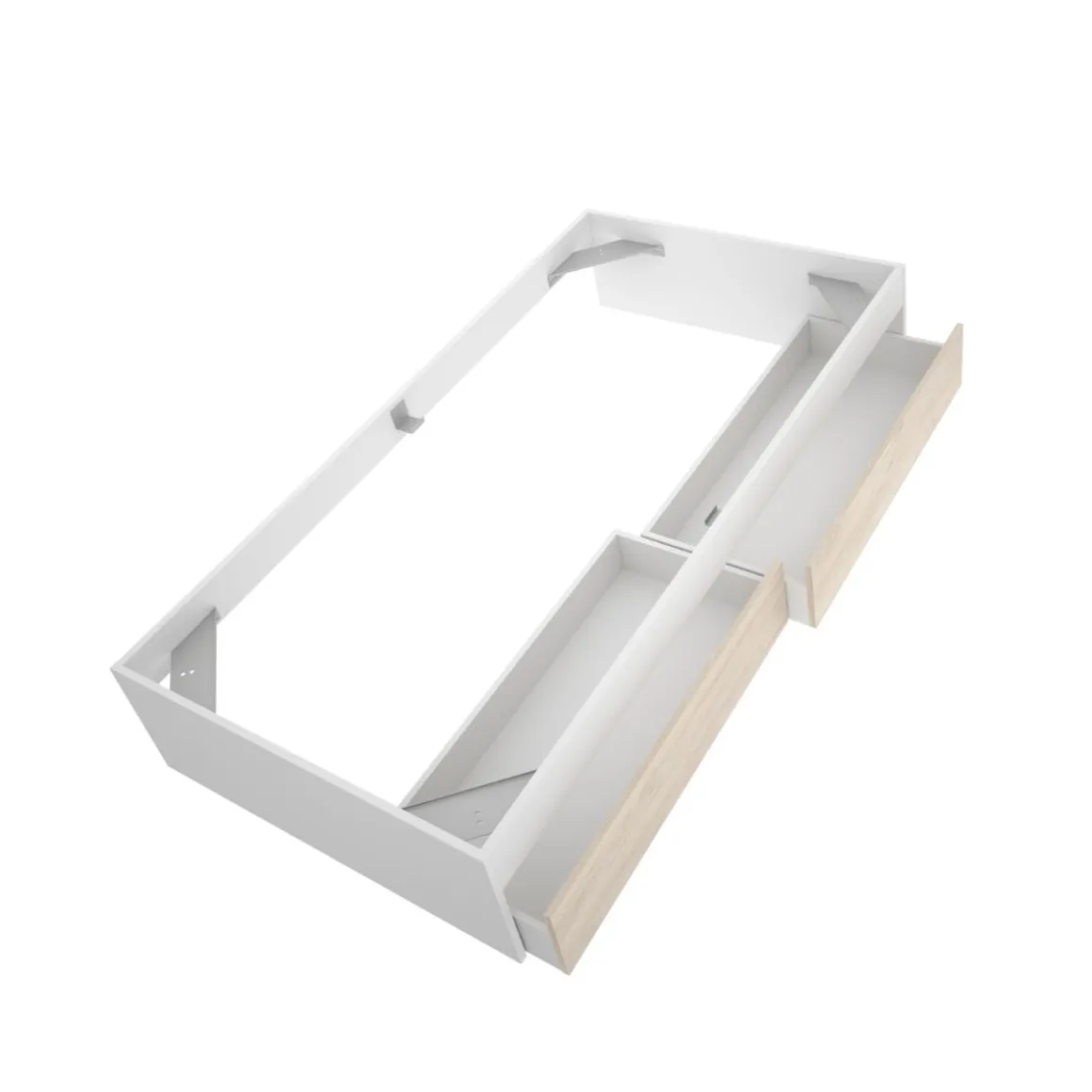 Aro de cama Lago con 2 cajones 40x195x96 cm