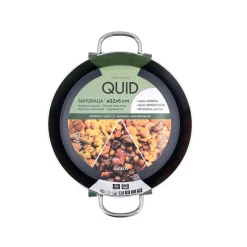 Arrocera Naturalia Quid aluminio prensado con asas verde Ø32 cm
