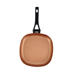 Asador Action Pyrex aluminio prensado negro/bronce 28 cm