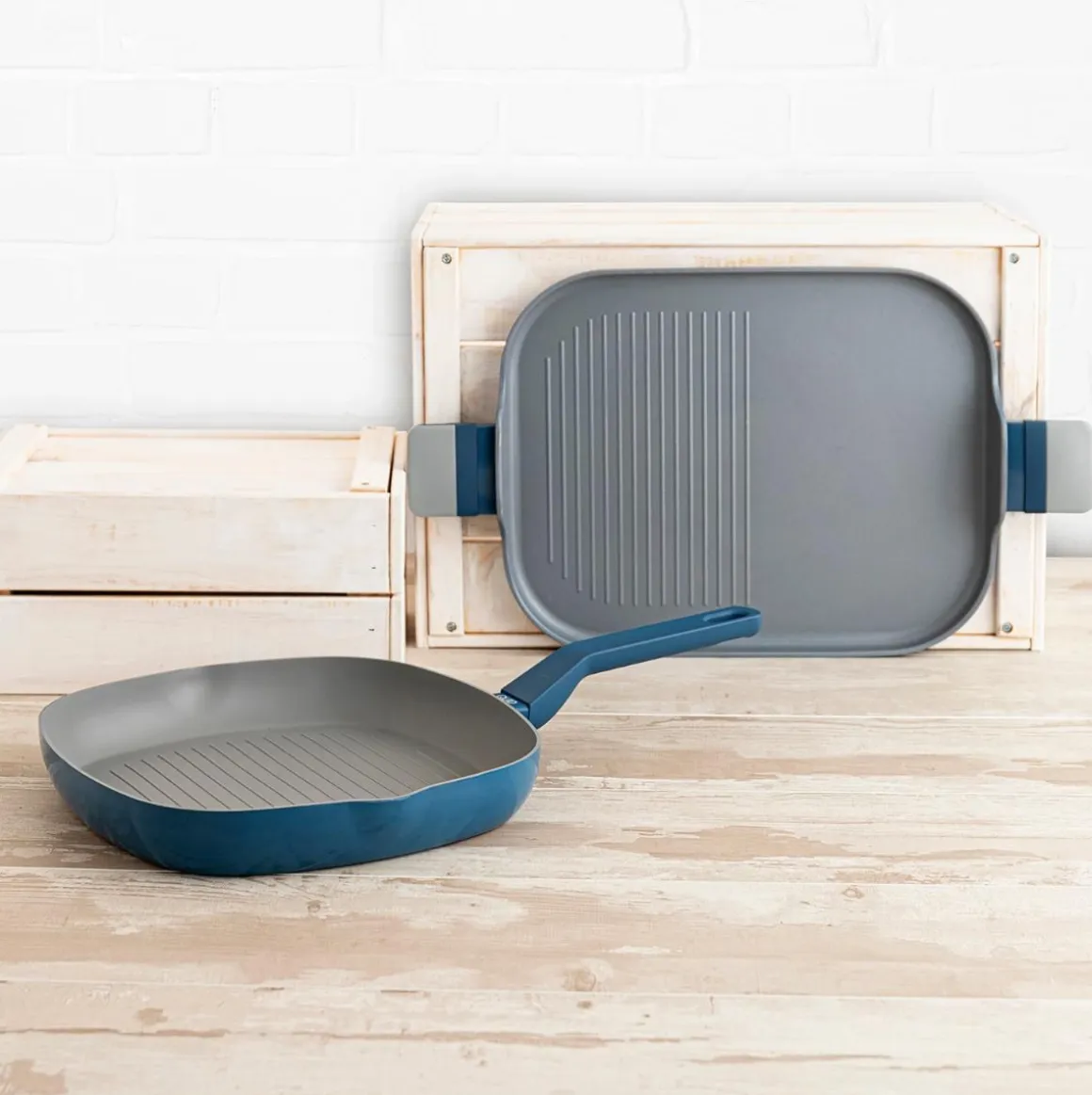 Asador Baltic Quid aluminio forjado gris 28x39 cm