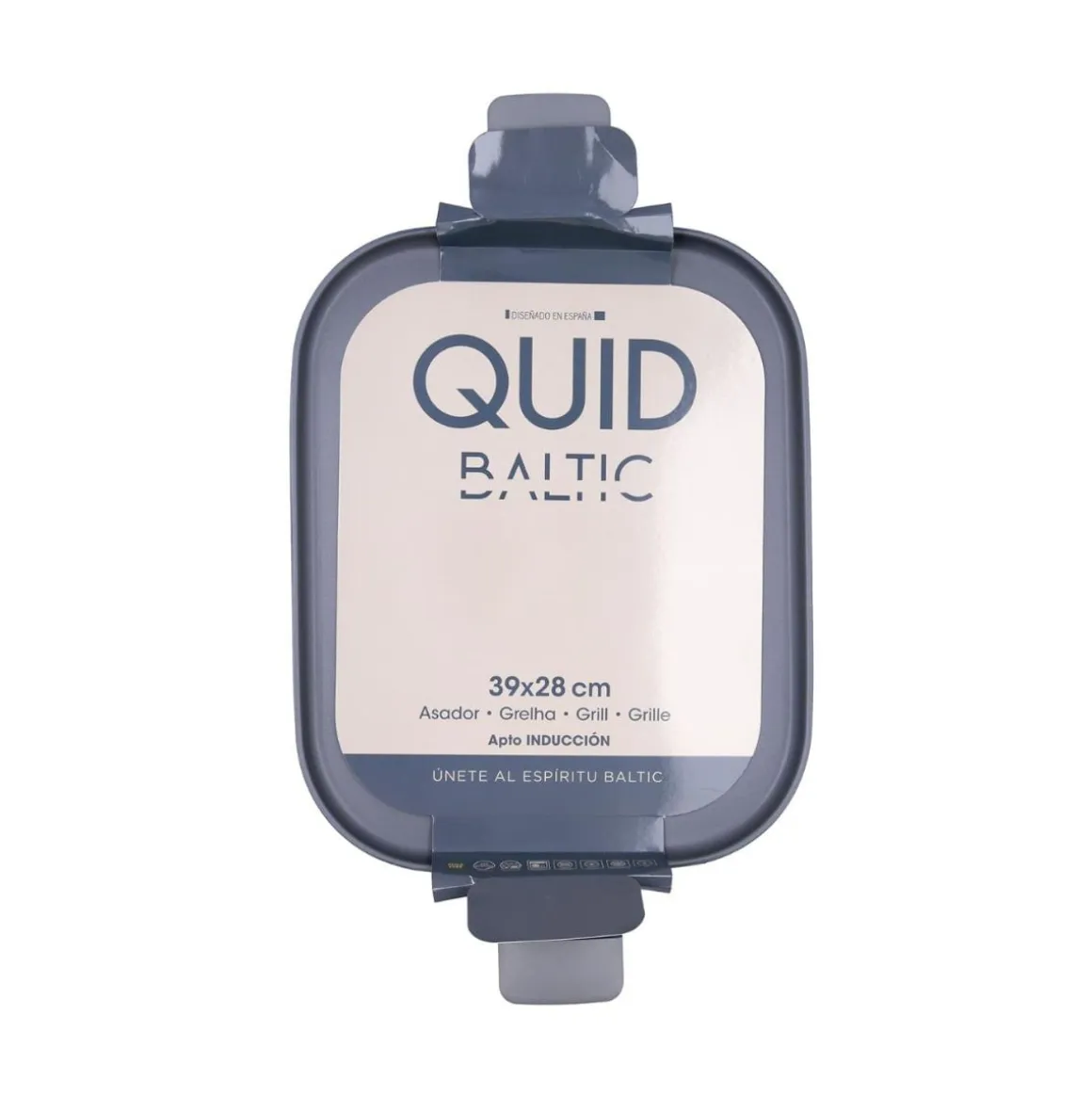 Asador Baltic Quid aluminio forjado gris 28x39 cm