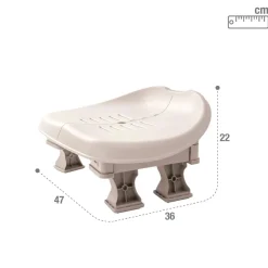 Asiento para spa PureSpa Intex crema 22x47x36 cm