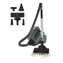 Aspirador Cecotec Conga Rockstar Cyclonic Powerbag 900W 2L gris/azul