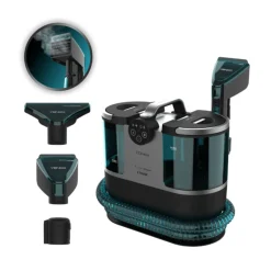 Aspirador de tapicerías Cecotec Conga 7000 Carpet&Spot Clean Steam XXL 1700W 2 depósitos gris/azul