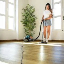 Aspirador de trineo Cecotec Conga Rockstar Cyclonic Plus 800W sin bolsa 2L negro/azul