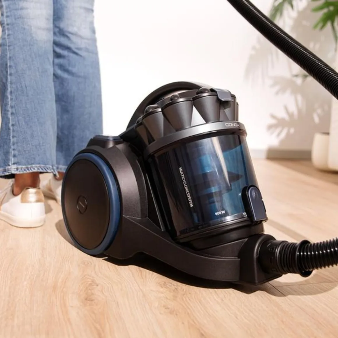 Aspirador de trineo Cecotec Conga Rockstar Multicyclonic XXL Animal Plus 800W 4L negro